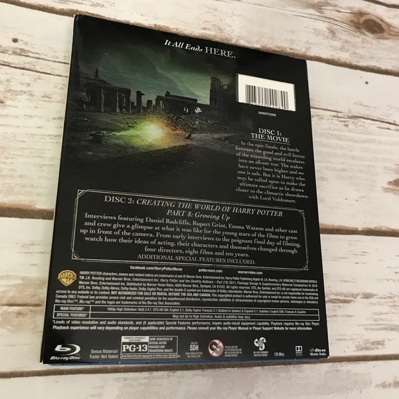 Harry Potter Blu Ray Disc Movies Deathly Hallows Part 1 & 2 Year 7 new - Picture 6 of 13